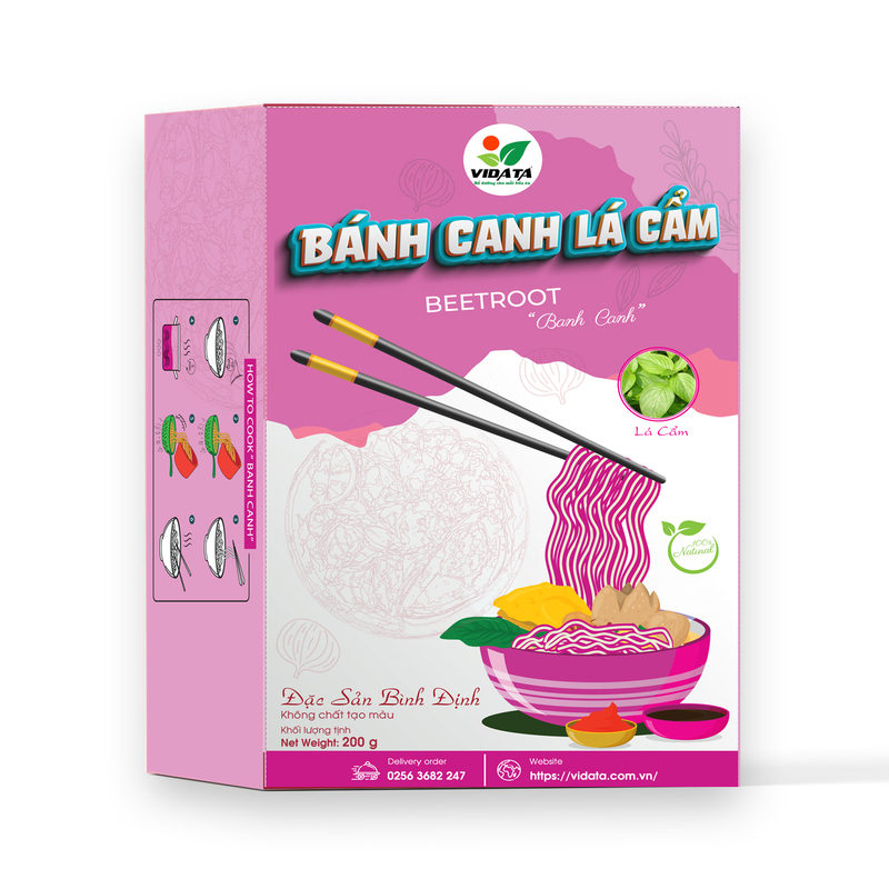 Bánh canh rau củ vị LÁ CẨM